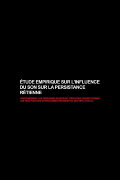 Empirical Study on the Influence of Sound on the Persistence of Vision