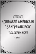 Cuirassé américain “San Francisco” en rade de Villefranche (panorama)
