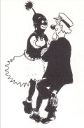 Captain Grogg and Kalle at an African ball
