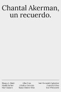 Chantal Akerman, un recuerdo