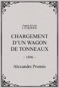 Chargement d’un wagon de tonneaux