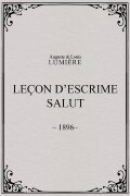 Leçon d’escrime : salut