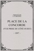 Place de la Concorde (vue prise du côté ouest)