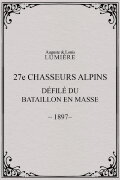 27ème chasseurs alpins : défilé du bataillon en masse