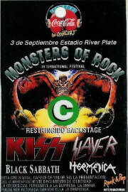 Black Sabbath. River Plate Stadium Buenos Aries 1994
