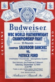 Salvador Sanchez vs. Patrick Ford Salvador Sanchez vs. Patrick Ford