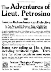 The Adventures of Lieutenant Petrosino