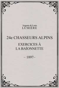 24ème chasseurs alpins : exercices à la baïonnette (1897)