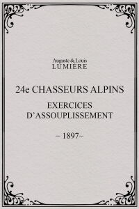 24ème chasseurs alpins : exercices d’assouplissement (1897)