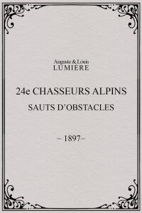 24ème chasseurs alpins : sauts d’obstacles (1897)