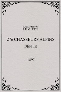 27ème chasseurs alpins : défilé (1897)