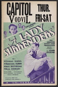 A Lady Surrenders (1930)