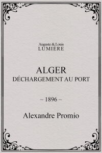 Alger : déchargement au port (1896)