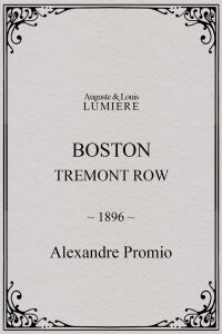 Boston, Tremont row (1896)