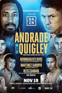 Boxing: Andrade vs. Quigley (2021)