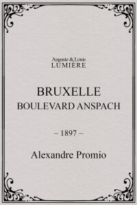 Bruxelles, Boulevard Anspach (1897)