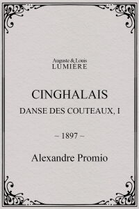 Cinghalais: danse des couteaux, I (1897)