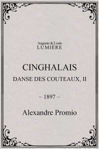 Cinghalais : danse des couteaux, II (1897)