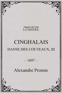 Cinghalais : danse des couteaux, III (1897)