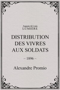 Distribution des vivres aux soldats (1896)