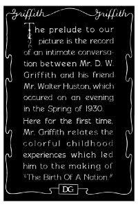 Filmed Prologue to Birth of a Nation (1930)