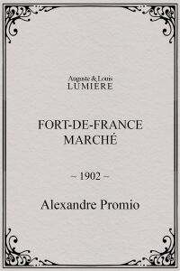 Fort-de-France : marché (1902)