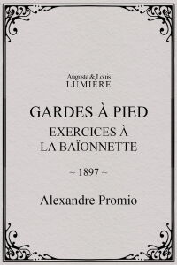 Gardes à pied : exercices à la baïonnette (1897)