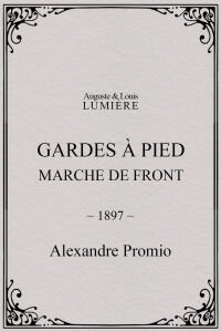 Gardes à pied : marche de front (1897)