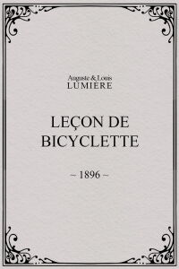 Leçon de bicyclette (1896)