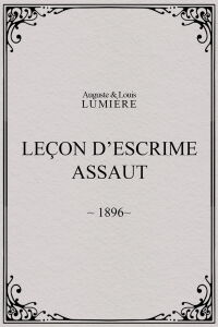 Leçon d’escrime : assaut (1896)
