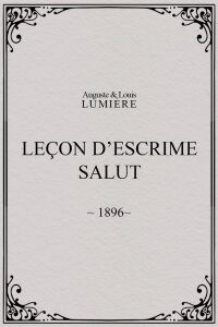 Leçon d’escrime : salut (1896)