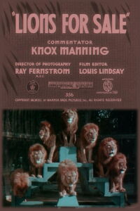 Lions for Sale (1941)
