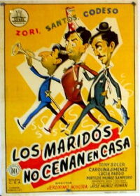 Los maridos no cenan en casa (1956)