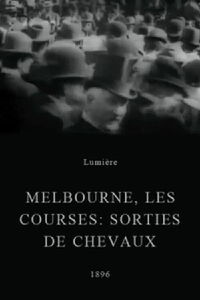 Melbourne, les courses : sorties des chevaux (1896)