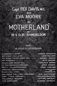Motherland (1927)