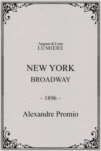 New York, Broadway (1896)