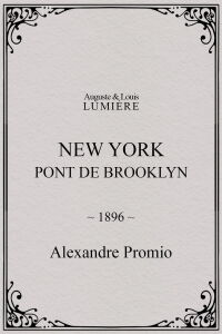 New York, Brooklyn Bridge (1896)