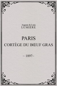 Paris, cortège du bœuf gras (char du prince du carnaval) (1897)