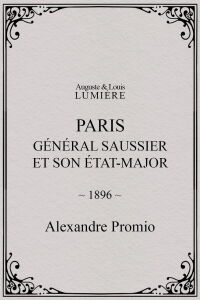 Paris : général Saussier et son état-major (1896)