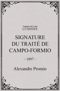 Signature du traité de Campo-Formio (1897)