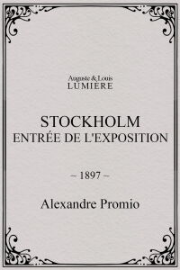 Stockholm, entrée de l'exposition (1897)
