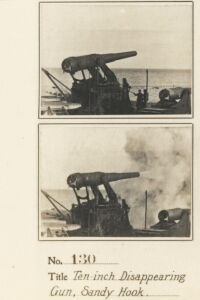 Ten Inch Disappearing Carriage Gun Loading and Firing, Sandy Hook (1897)