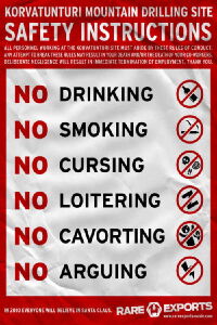The Official Rare Exports Inc. Safety Instructions (2005)