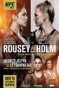 U F C 193: Rousey Vs Holm (2015)