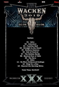 Battle Beast - Open Air At Wacken 2019 (2019)