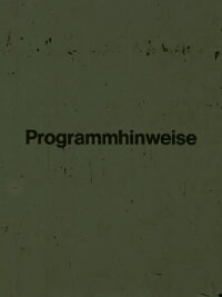 Programmhinweise (1970)