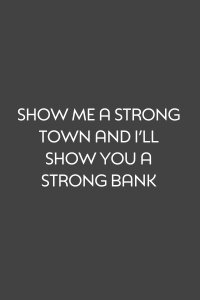Show Me a Strong Town and I'll Show You a Strong Bank (1966)