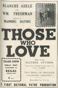 Those Who Love (1929)