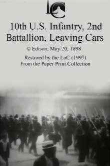 10th U.S. Infantry, 2nd Battalion Leaving Cars Trailer