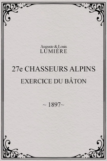 27ème chasseurs alpins : exercice du bâton Trailer